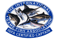Tackleman Fishing Charters, IGFA logo